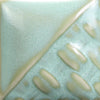 Cone 6: Vibrant chartreuse gloss when fired; lighter applications yield semi-opaque yellow-green, while heavier ones form a green float. Cone 10: Lightens and becomes more transparent. Amaranth Stoneware Canada.