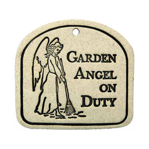 Handcrafted 4x3.5-inch weatherproof stoneware plaques with rustproof 14.5-inch hangers. Handcrafted in Kingston, Ontario at Amaranth Stoneware.