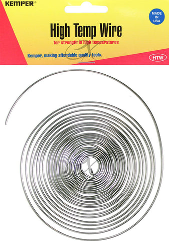 Kemper High Temp Wire 17 Gauge, 10 feet, for general-purpose support. Ideal for strength in high temperatures. Amaranth Stoneware Canada.