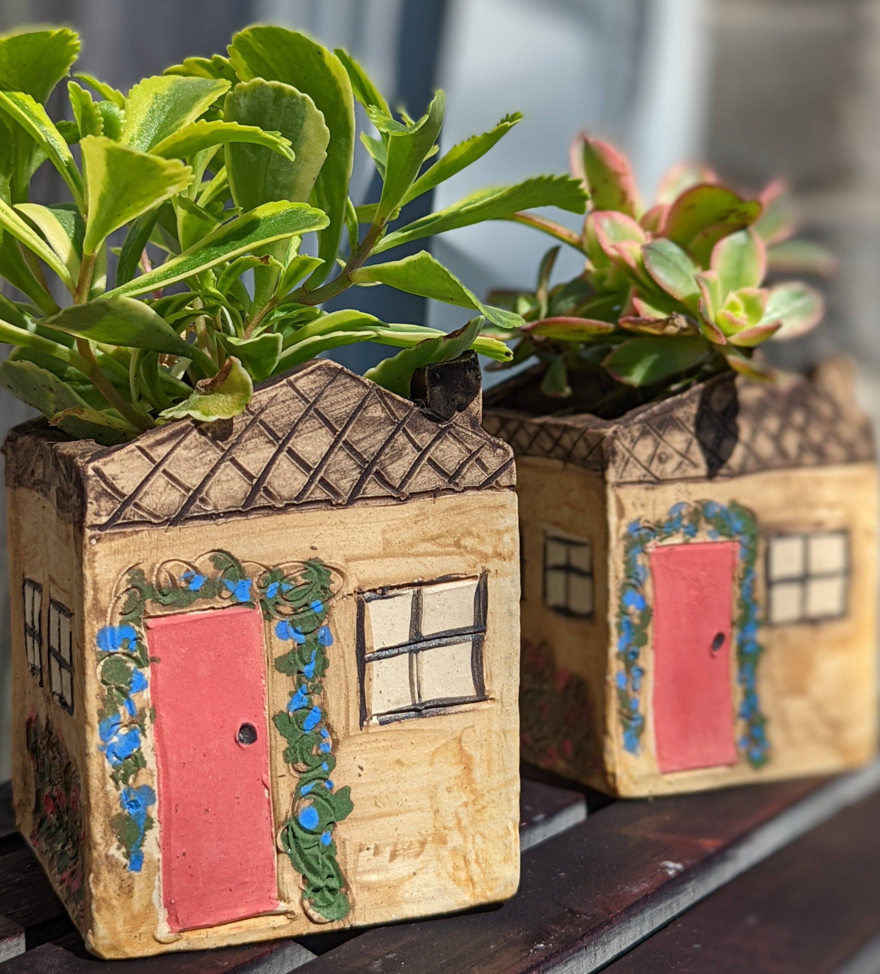 house shaped planter Country Cottage Home Planter