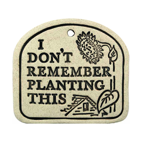 Handcrafted 4x3.5-inch weatherproof stoneware plaques with rustproof 14.5-inch hangers. Handcrafted in Kingston, Ontario at Amaranth Stoneware.