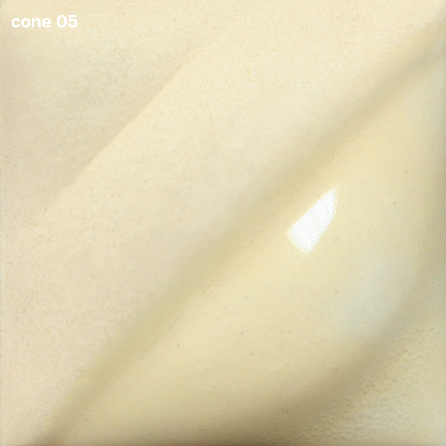Ivory Beige Velvet Underglaze is a soft cream, light at Cone 05, warmer at Cone 5, and burns out at Cone 10. Clear glaze enhances color at lower cones. Amaranth Stoneware Canada.
