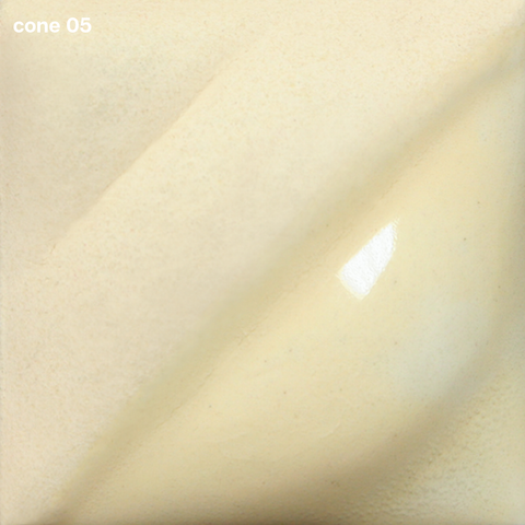 Ivory Beige Velvet Underglaze is a soft cream, light at Cone 05, warmer at Cone 5, and burns out at Cone 10. Clear glaze enhances color at lower cones. Amaranth Stoneware Canada.