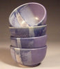 Blue Purple glaze, pale blue with lavender tones and blue crystals. Amaranth Stoneware Canada.