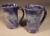 Blue Purple glaze, pale blue with lavender tones and blue crystals. Amaranth Stoneware Canada.