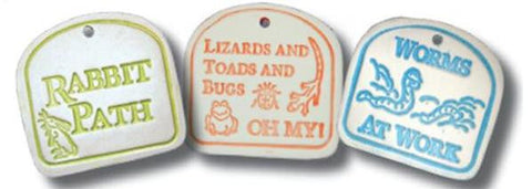 Kid's Garden Plaques - Amaranth Stoneware Canada