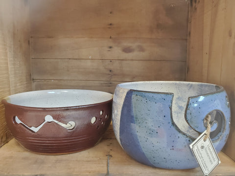 Yarn Bowl - Surprise Glaze! - Amaranth Stoneware Canada