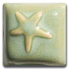 Pale green glaze. Translucent Cream is the base glaze for the Mystic glaze series.