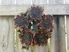 Handcrafted 7.5x2-inch Living Wreath terra cotta planter, perfect for succulents. Great drainage and ideal for indoor or outdoor decor. Handcrafted in Kingston, Ontario at Amaranth Stoneware.