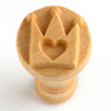 MKM Scm Pottery Stamp, 1 inch (2.5 cm) in diameter, for detailed clay designs. Crown stamp. Browse MKM’s site or request your favorite. Amaranth Stoneware Canada.