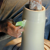 Shape 2 Polymer Ribs are a remake of Michael Sherrill’s favorite rib, perfect for throwing, smoothing, and compressing clay. Amaranth Stoneware Canada.