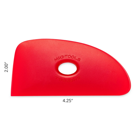 Shape 4 Polymer Ribs feature a corner point for fine lines, plus flat surfaces and radiuses. A must-have tool for any potter. Amaranth Stoneware Canada.