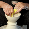 Small Bowl Ribs are designed for sweeping radius shapes, ideal for throwing large pots with ease. Amaranth Stoneware Canada.