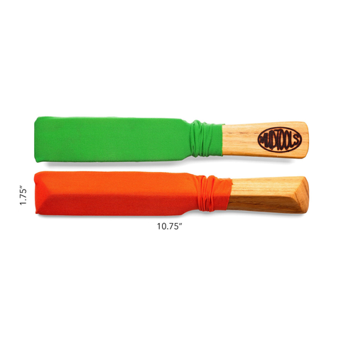 Reclaimed hardwood Paddle for seam closing, pleating, and shaping small pots. Includes sleeve for easy release from sticky clay. Amaranth Stoneware Canada.