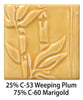 Cone 5-6. Dinnerware Safe. Safe for Spray Application. Mixable. Amaranth Stoneware.