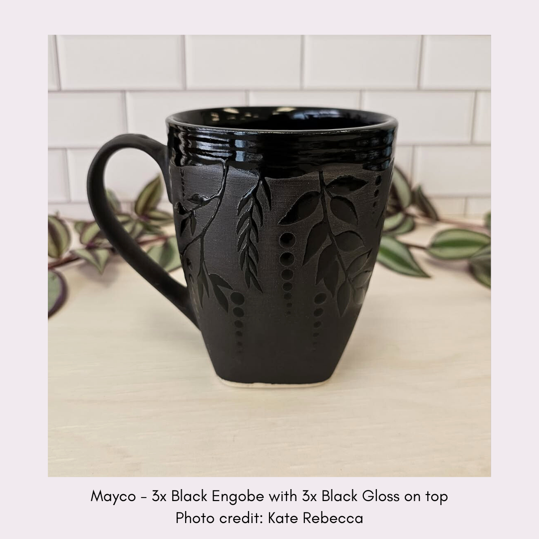 Black Engobe by Mayco EG-005 – Amaranth Stoneware