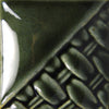Northern Woods semi-transparent bluish-green glaze at Cone 6; lighter coats produce translucent green with brown hues, deepens with more coats.
At Cone 10: No change. Amaranth Stoneware Canada.






