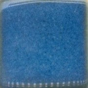 A bright electric blue glaze with slight translucency when thin, developing a deep mottled look over black. Amaranth Stoneware Canada.