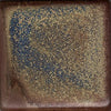 Orion is a signature glaze from the Constellation Series, transitioning from brown to bronze and blue, with golden crystals in slow cooling. Amaranth Stoneware Canada.