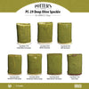 Deep Olive Speckle is a rich, translucent, glossy green glaze with darker green speckles. Amaranth Stoneware Canada.