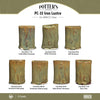 Iron Lustre is brown where thin with blue-gray floats where thick. Amaranth Stoneware Canada.