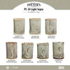 Light Sepia is an opalescent grey glaze that features strong variations on textured ware. Amaranth Stoneware Canada.
