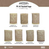 Toasted Sage is an opaque, warm gray glaze that has subtle, frothy tones of pink and green. Amaranth Stoneware Canada.