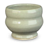 Sage is an opaque, warm gray green glaze that has subtle, frothy tones of pink. Amaranth Stoneware Canada.
