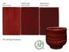 Deep Firebrick is an opaque, speckled brick red glaze that breaks translucent where thin. Amaranth Stoneware Canada.