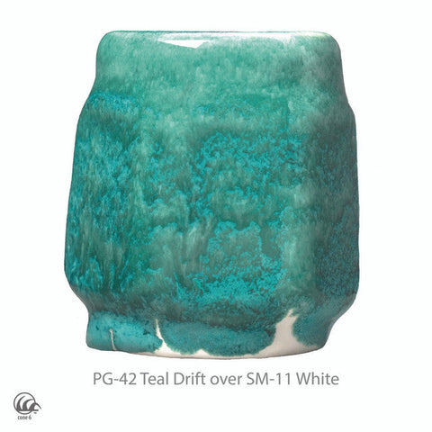 PG-42 Teal Drift Phase Glaze (PG) by Amaco