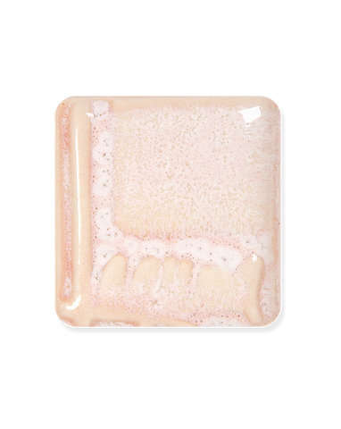 Pinky beige glaze. Translucent Cream is the base glaze for the Mystic glaze series.