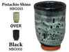 A mint green Shino glaze that breaks to brown where thinner. One of our most popular glazes! Amaranth Stoneware Canada.