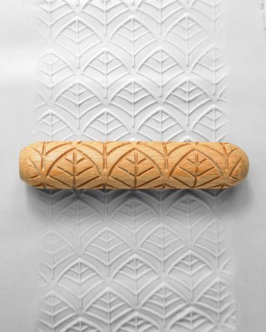 Arrow Leaf - Clay Texture Roller - Amaranth Stoneware Canada