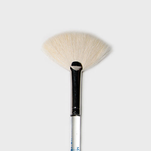 Mayco's secret weapon for large area glazing, with soft, loose hairs for blending and applying specialty glazes. Features Golden Taklon brush heads and an acrylic handle. Amaranth Stoneware Canada.