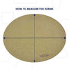 Oval forms with a rounded 2" edge, available in sizes: 7x10, 9x12, and 11x14. Amaranth Stoneware Canada.
