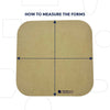 Square forms with a rounded 2" edge, available in sizes: 7x7, 9x9, and 11x11. Amaranth Stoneware Canada.