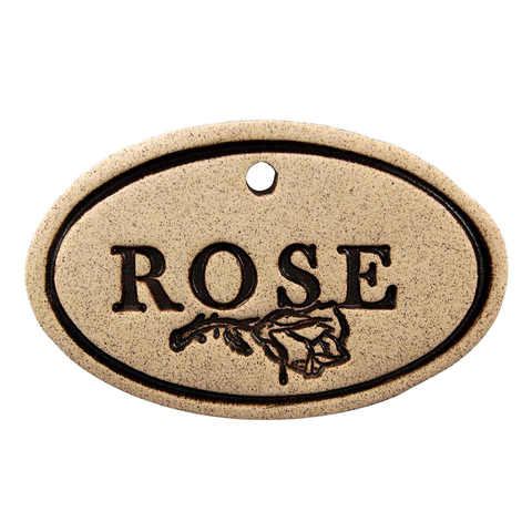 Garden Markers: white stoneware, 3.5