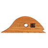 RV1 Rump Shaper Rib shapes bowls and plates with beveled edges, a sloping back, and a triangular edge for easy shaping. Red Oak. Amaranth Stoneware Canada.