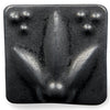 Satin Matte Black glaze, an opaque, buttery black, enhances textured ware with a classic art deco look. Amaranth Stoneware Canada.