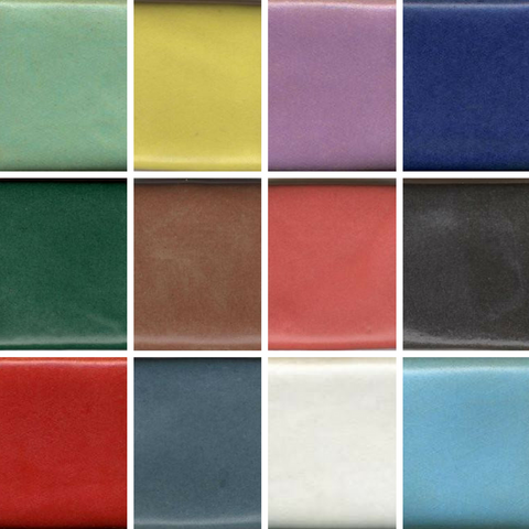 Can't decide on a colour? This sample set includes Coyote's new 12 Satin glazes to try in 4 oz. jars.