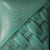 Satin Patina rich matte green patina glaze at Cone 6; thicker application creates opaque, homogenous color, thinner shows more clay body.
At Cone 10: Finish flattens, color lightens, brown/orange undertones appear. Amaranth Stoneware Canada.