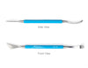 Scoring and Joint Smoothing Tool: Double-ended, stainless steel tool for scoring and smoothing joints. Comfortable rubber grip, durable and multi-purpose. Amaranth Stoneware Canada.