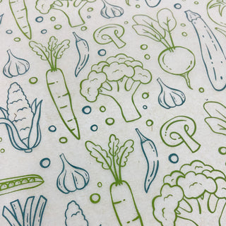 Vegetables (Multi-Coloured) - Underglaze Transfer Sheet by Elan Pottery