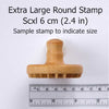 SCXL Stamps, 6 cm (2.4 inches) in diameter, for stunning patterns on clay, dough, and fondant. Amaranth Stoneware Canada.