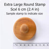 SCXL Stamps, 6 cm (2.4 inches) in diameter, for stunning patterns on clay, dough, and fondant. Amaranth Stoneware Canada.