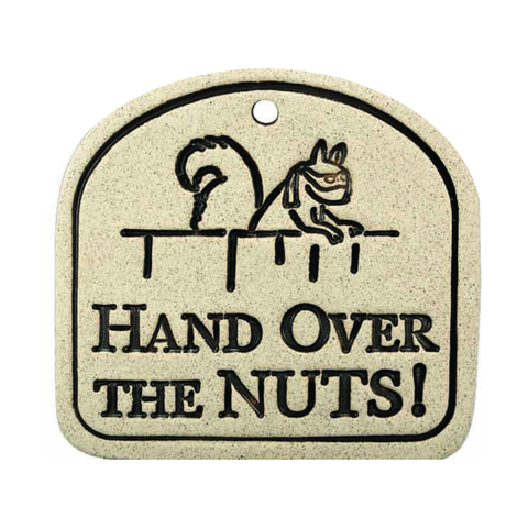 Handcrafted 4x3.5-inch weatherproof stoneware plaques with rustproof 14.5-inch hangers. Handcrafted in Kingston, Ontario at Amaranth Stoneware.