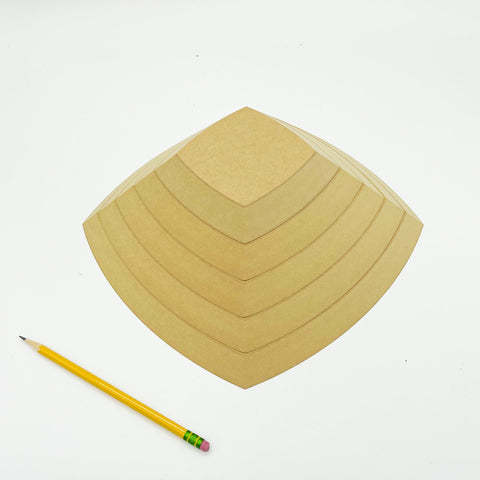 Spherical Squares Stack pack Wood Drape Mold by GR Pottery Forms - Amaranth Stoneware Canada