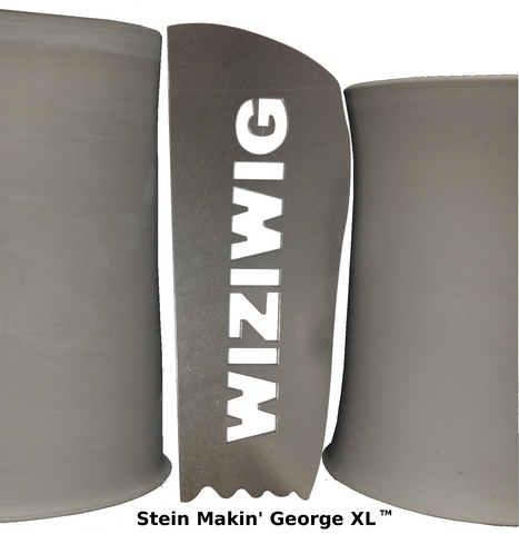 Makes a 24 oz stein with 2 lbs of clay, 8-3/4