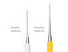 Professional Series robust needle tool for removing thick, uneven rims on coarse clay. Surgical stainless steel for sharpness, with a facetted handle for comfort. Amaranth Stoneware Canada.