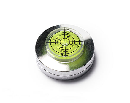 The Dot: Clay level and trimming wheel in one, designed for leveling clay and holding greenware for trimming. Made with precision-machined aluminum and stainless-steel bearings. Amaranth Stoneware Canada.